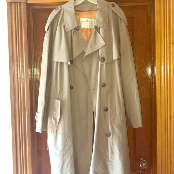 Towne from London Fog Double Breasted Trench Coat - Picture 1 of 8